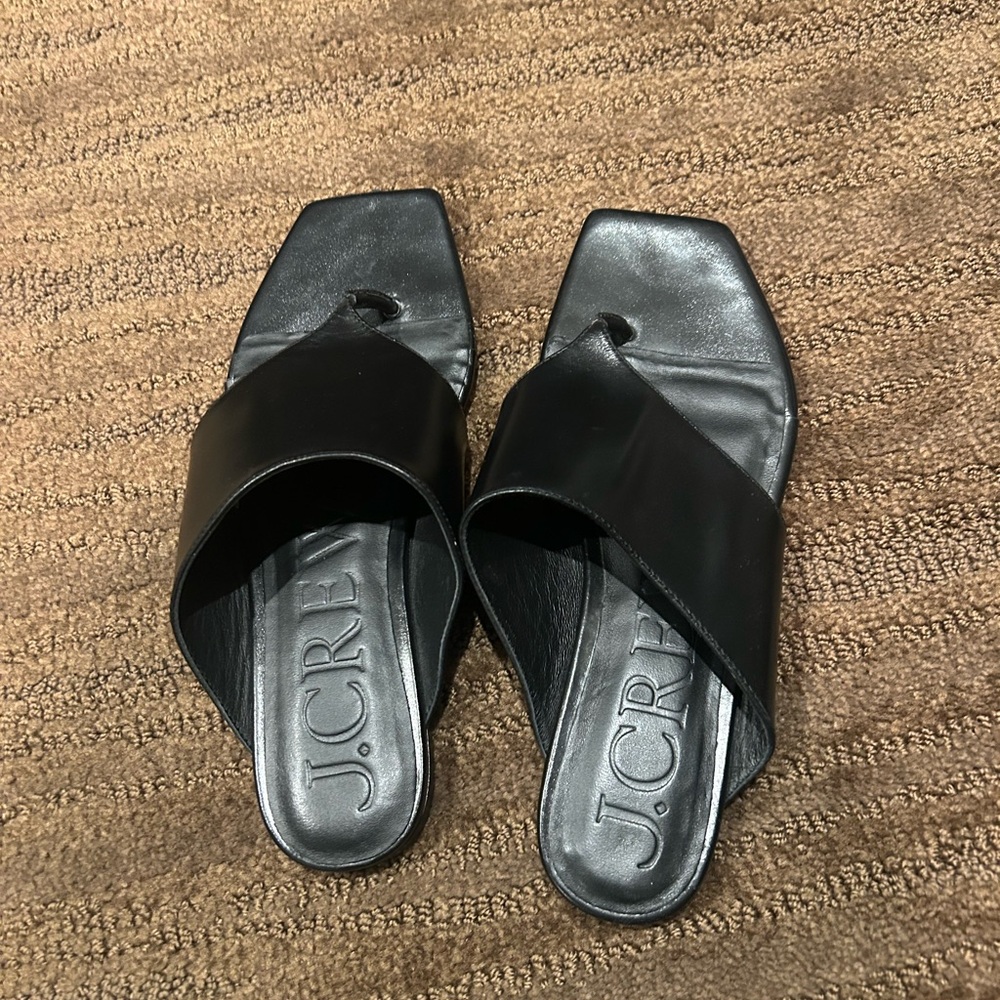 J. Crew Leather Slide Sandals